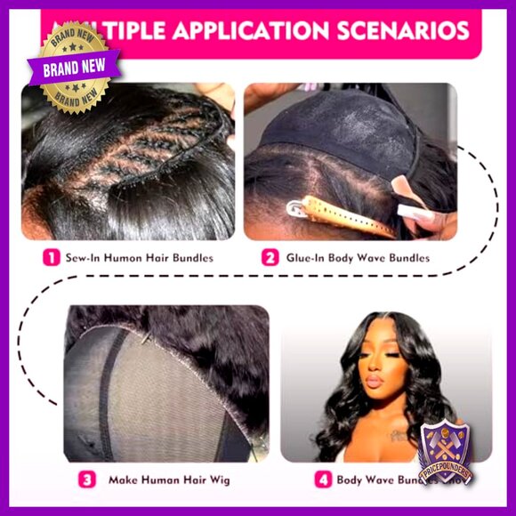 Body Wave Human Hair Extensions 12 14 16 Inch Brazilian Virgin Hair Bundles